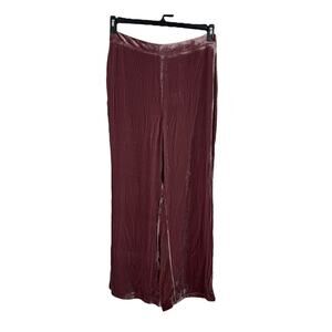 Ted Baker Pants Tansyat Wide Leg velvet trousers pink size 5 (US 12)